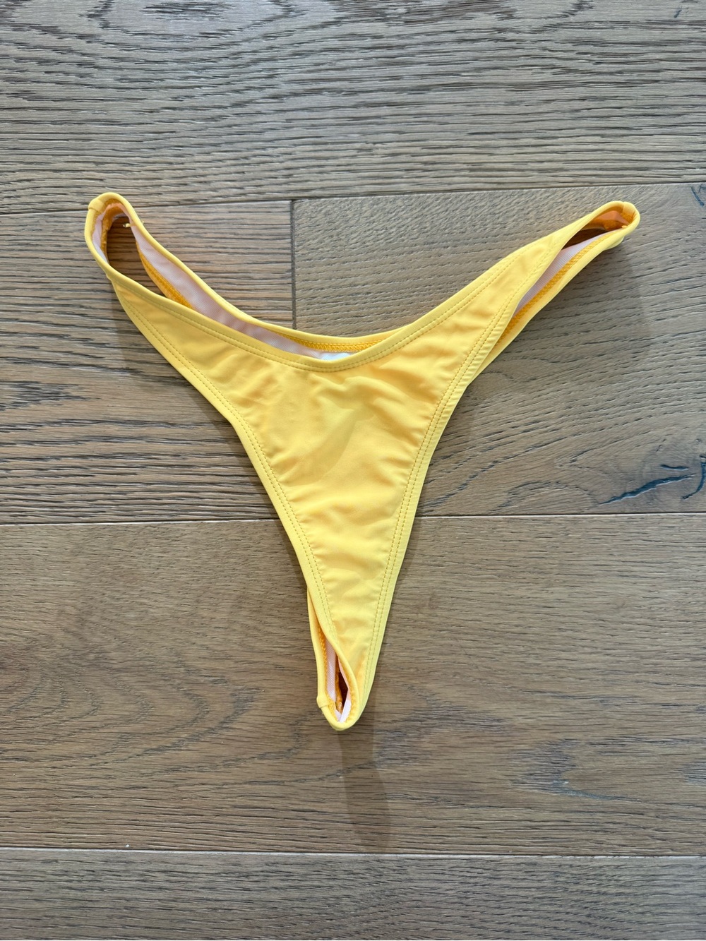 Boutine LA Yellow High-Cut Bikini Thong Bottom